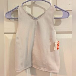 EUC Free People FP Movement Strappy Back Corset Tank in Stone, size S